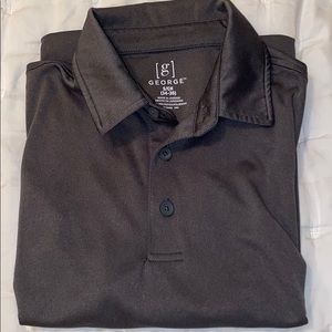 Men’s Gray George Polo Shirt Small 34-36